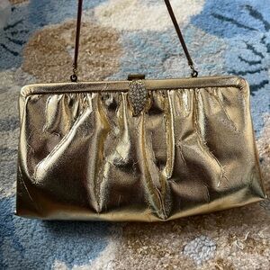 Elegant Gold Clutch Bag